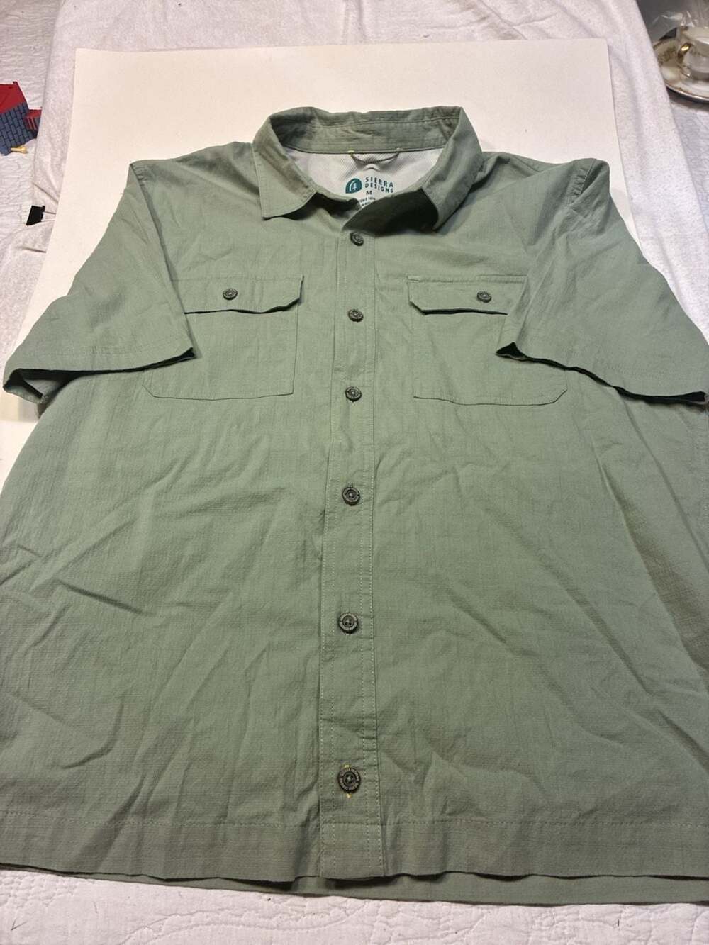Sierra Designs Men's Short Sleeve Button Down Hiking Shirt